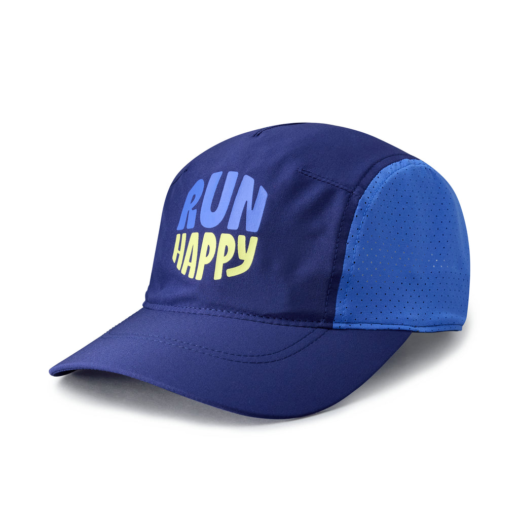 Brooks Journey Hat. Blue. Front view.