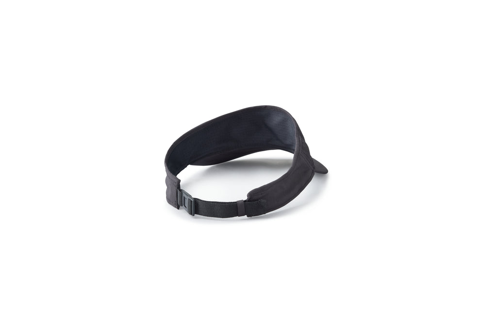 Brooks Journey Visor. Black. Rear/Lateral view.