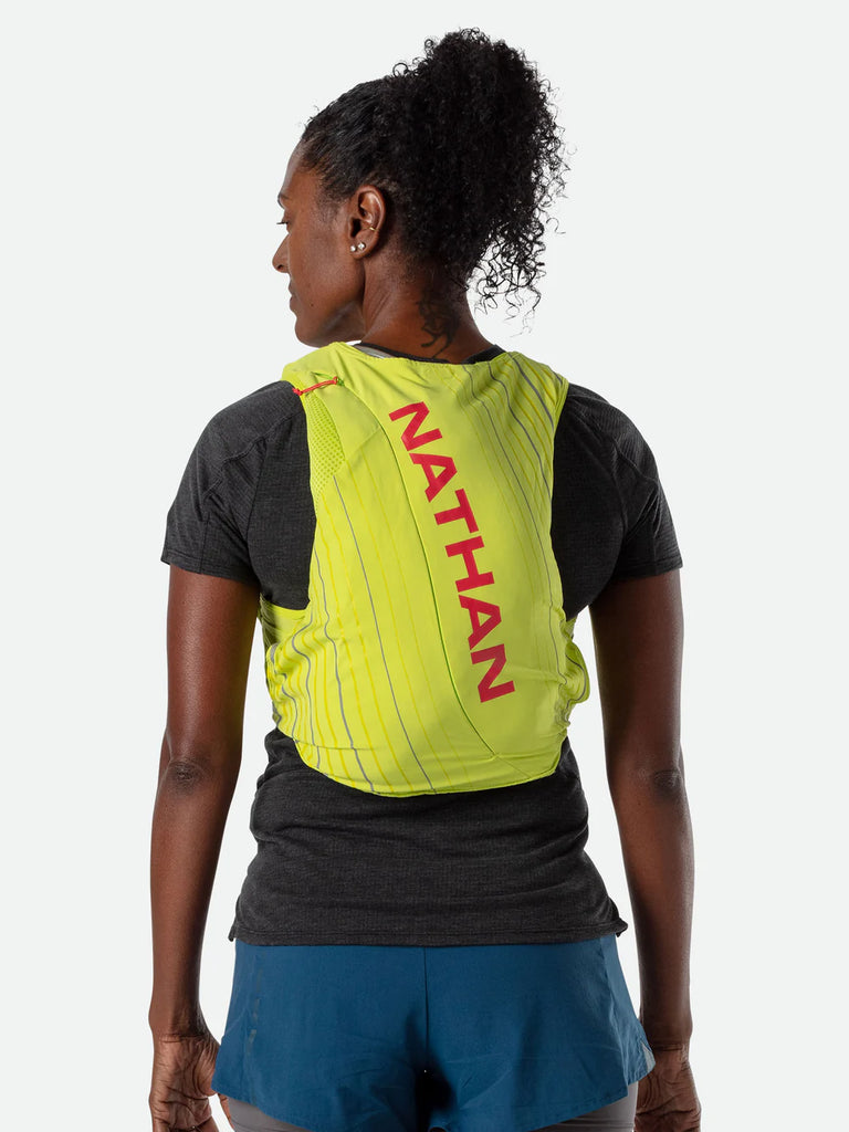 Women's Nathan Pinnacle 12L Hydration Vest. Yellow.