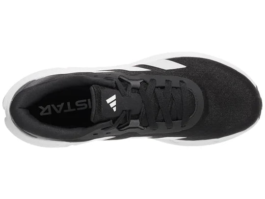 Men's Adidas Adistar 3. Black upper. White midsole. Top view.