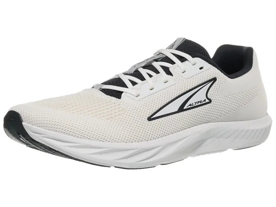 Men's Altra Escalante 4. White upper. White midsole. Lateral view.