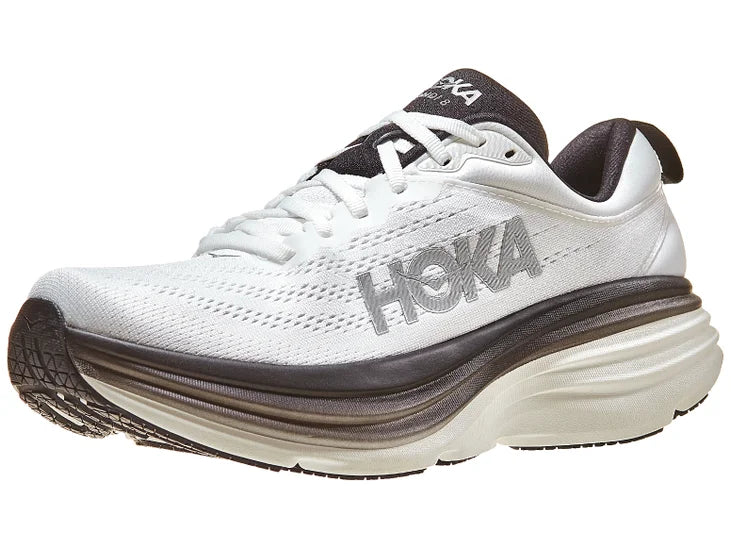 Hoka | Bondi 8 | Men's | White/Black