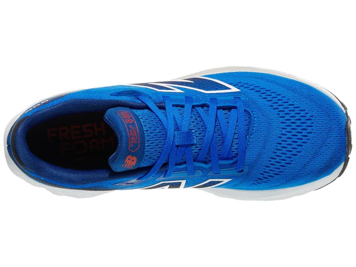 Men's New Balance 880v14. Blue upper. White midsole. Top view.