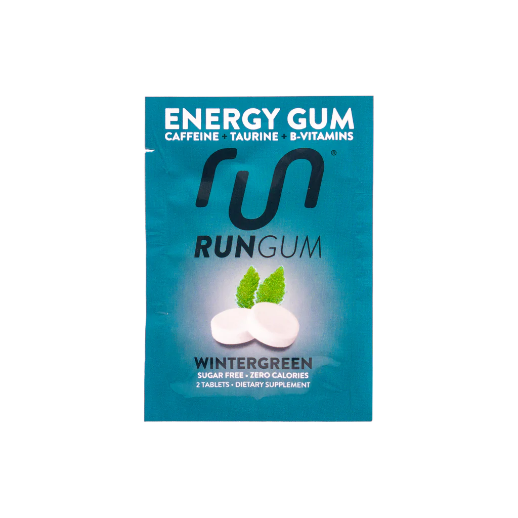 Energy Gum Original  Caffeine Chewing Gum by Run Gum for Athletes,  Runners, Entrepreneurs