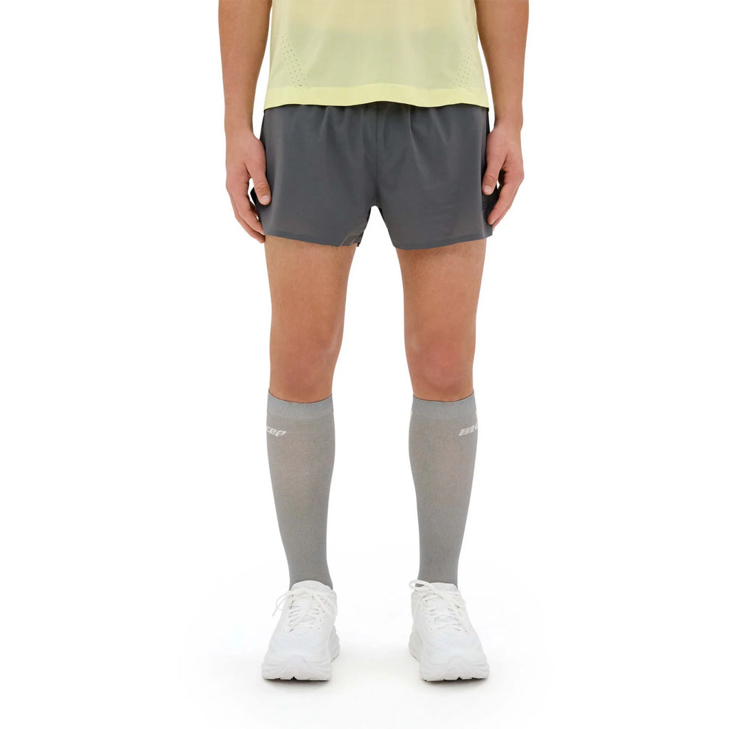 Men's CEP Ultralight Shorts. Grey. Front view.