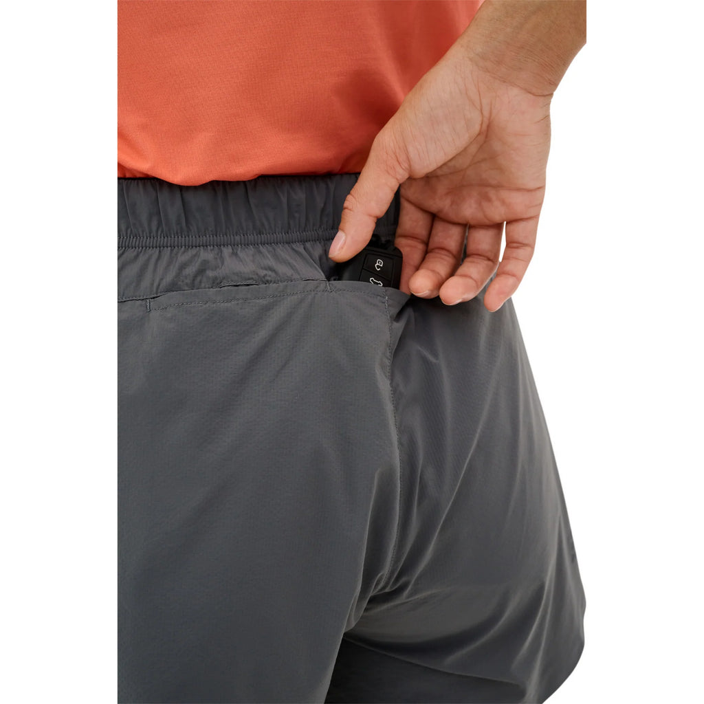 Women's CEP Ultralight Shorts. Grey. Rear view.