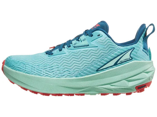 Women's Altra Experience Wild. Green upper. Green midsole. Lateral view.