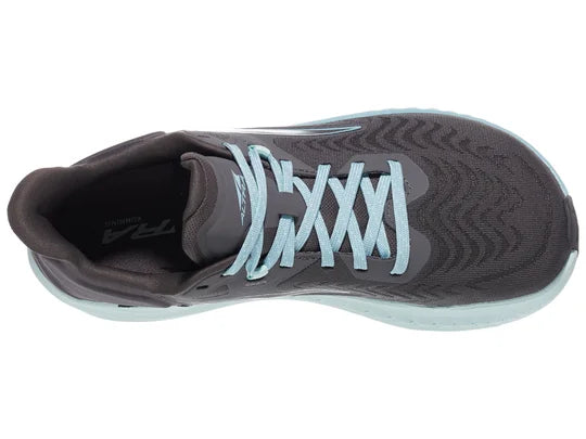 Women's Altra Torin 7. Grey upper. Light Grey midsole. Top view.