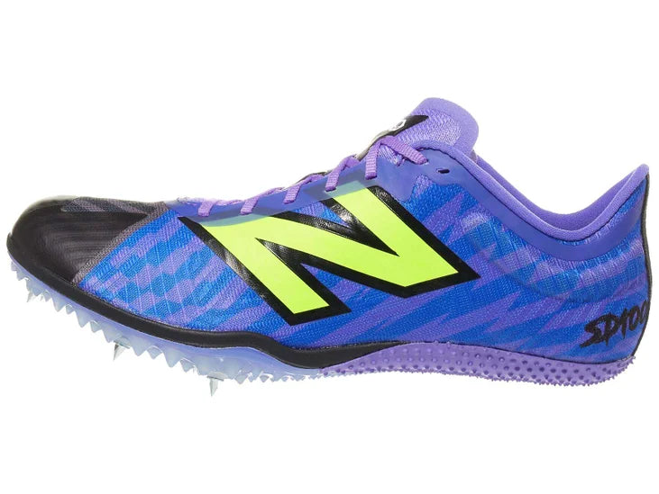 Women's New Balance FuelCell SD 100 v5. Blue upper. Lateral view.