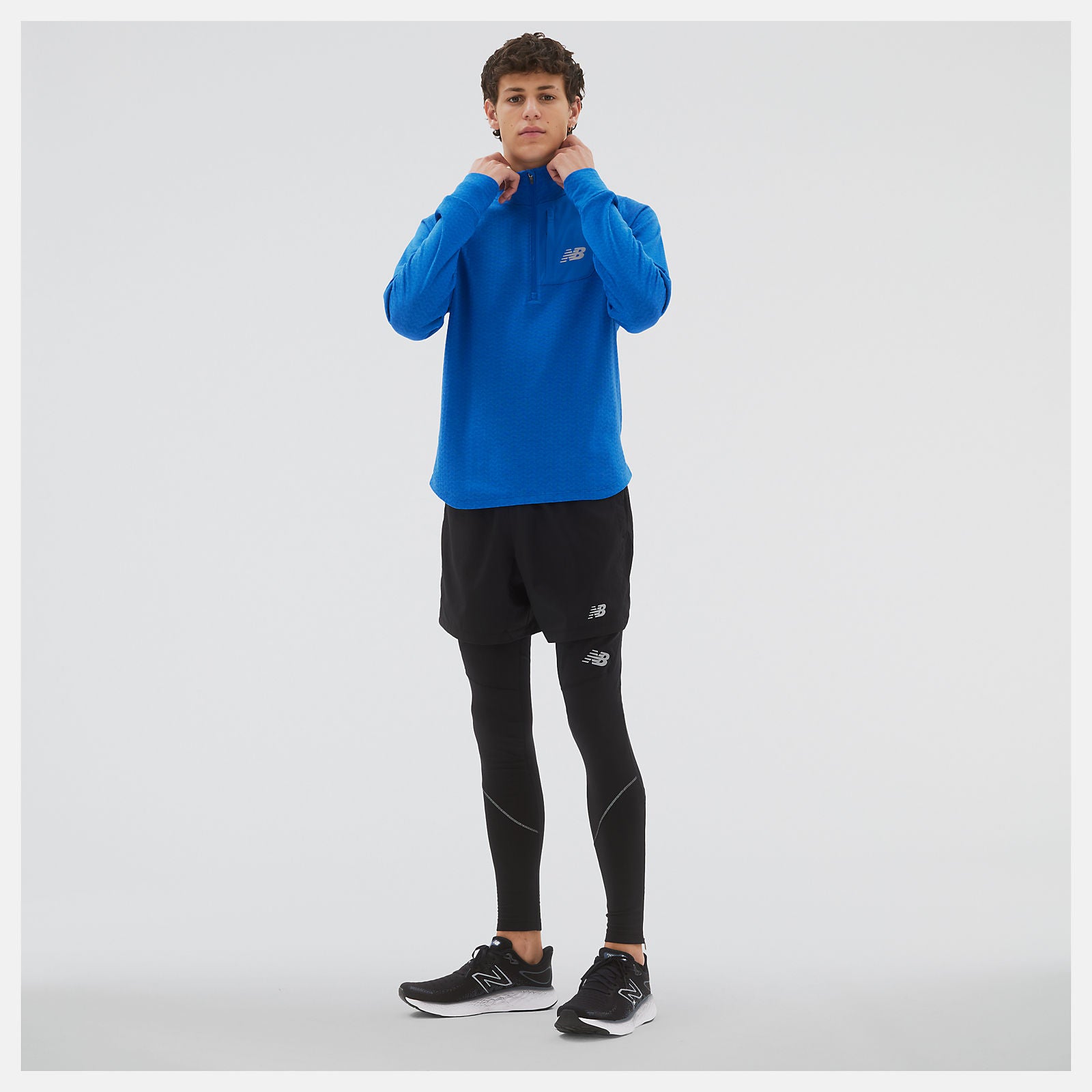New Balance Cold New Balance | Heat Grid Half-Zip | Men's – Confluence Running Company